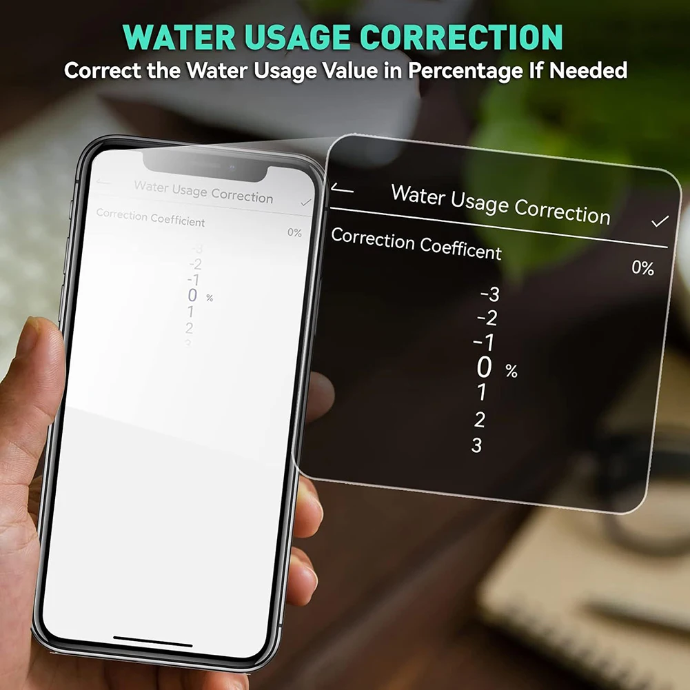 Garden Irrigation Meter Smart Wifi Water Meter Monthly Usage Report Plastic Housing Material For Efficient Gardening