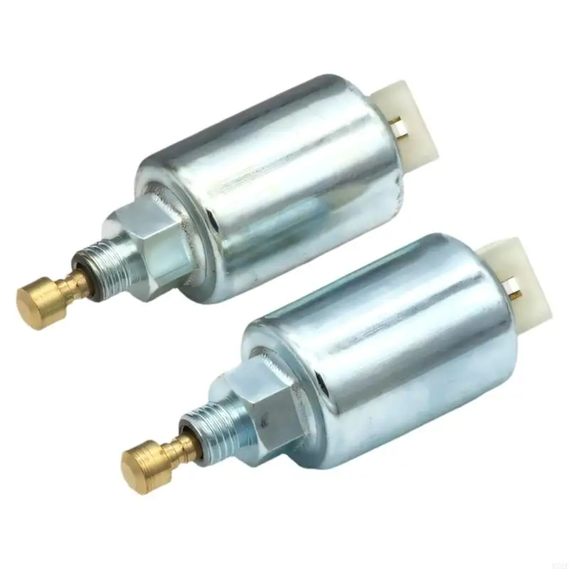 M76E Pack of 2 Replacement Aluminum Carburetor Oil Solenoid Tractors Accessories Carb Oil Solenoid for Mower