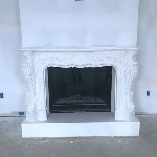 Home Decor Modern Marble Electric Fireplace