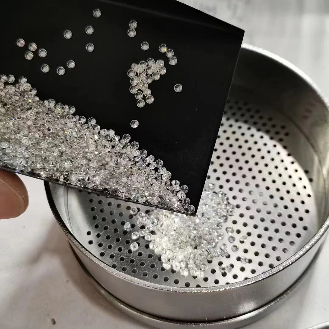 QIBAOKU Jewelry DEF VVS-VS 0.8mm-3.0mm 10pcs 20pcs 30pcs 0.5ct 1ct Melee Lab Grown Diamonds HPHT Little Diamond Wholesale 2026