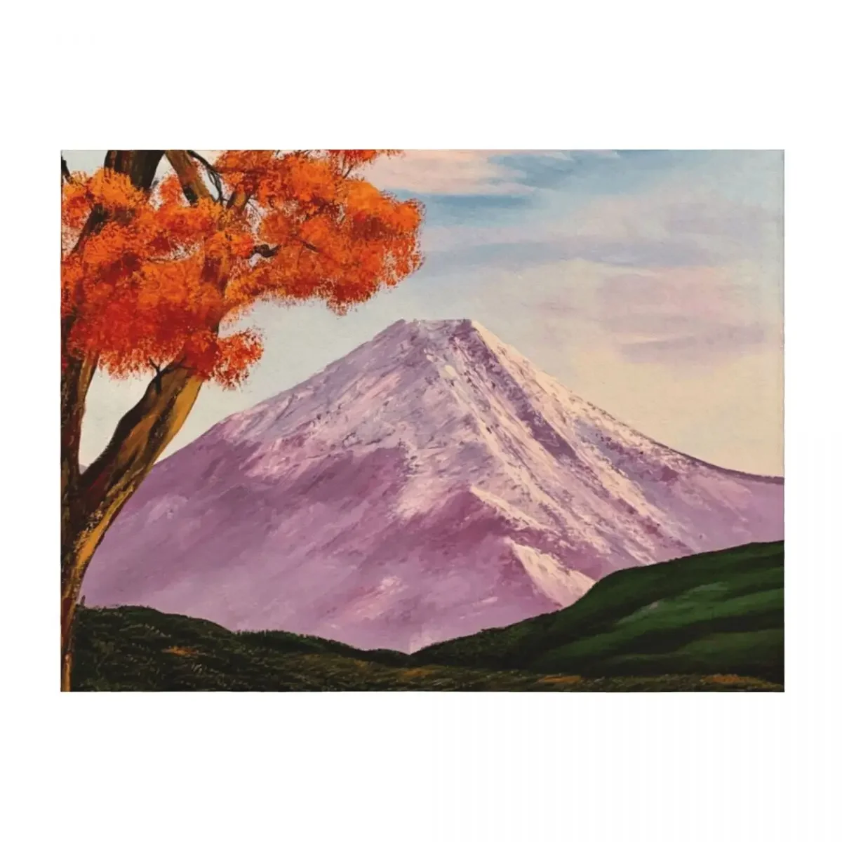 

Mt. Fuji Throw Blanket Kid'S Sofa Quilt Giant Sofa Blankets For Bed Blankets