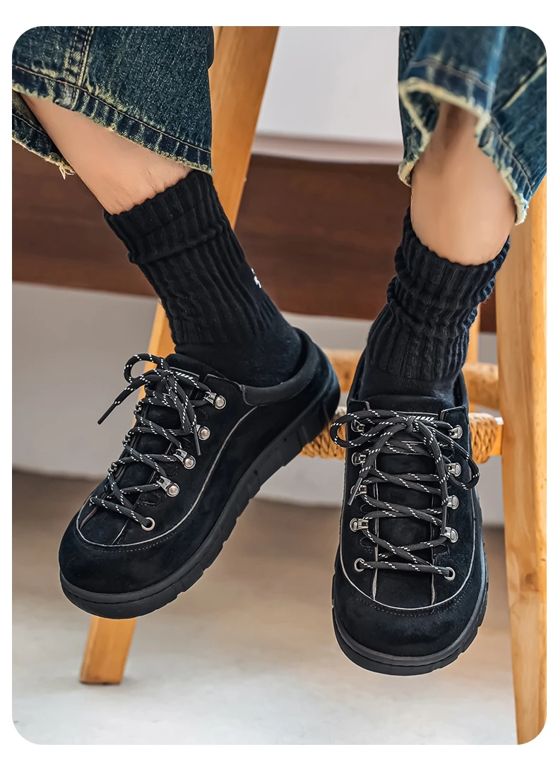2026 Neue Breite Zehenpartie Alltags-Loafer Lässige Herren Retro Trainer Sneakers Minimalistische Barfuß Braune Laufschuhe Zapatos Casuales – Detail 9