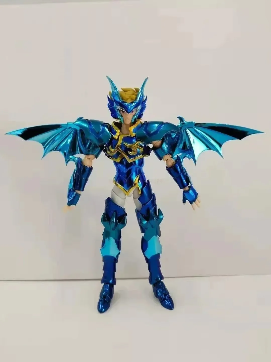 Figurine de Saint Seiya en PVC avec armure en métal, jouets en stock, modèle d'étoiles, grill mythe, ex Marina, Scylla Io