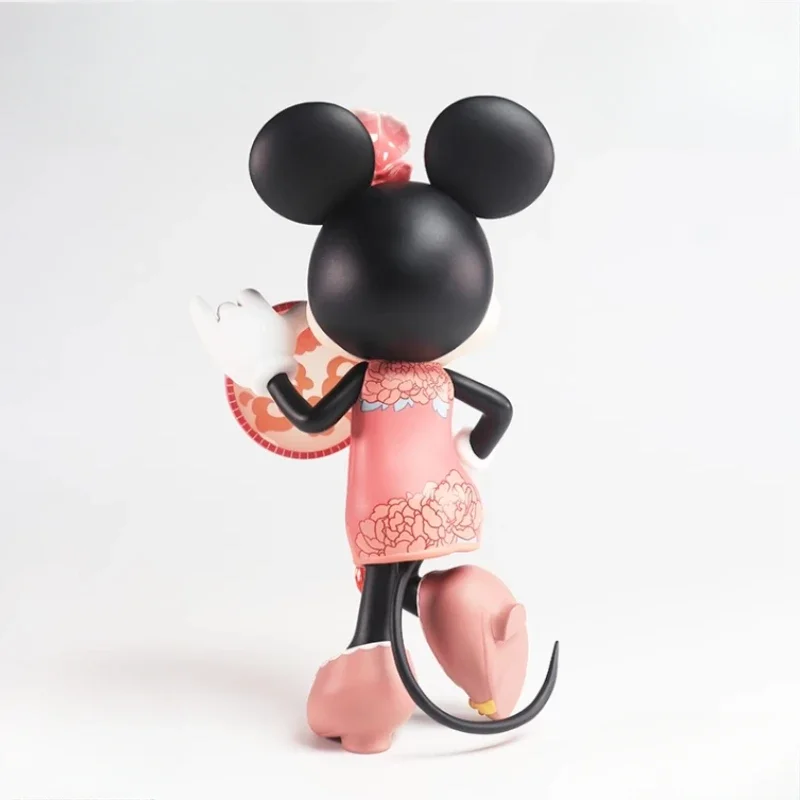 15cm Disney Minnie Cheongsam Anime Figures Tidal Suit Decoration Handmade Desktop Model Statue Ornaments Children Birthday Gifts