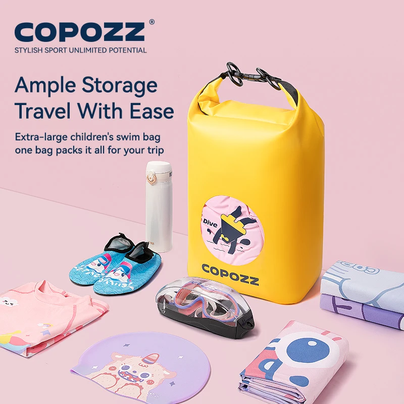 copozz-5l-ドライウェット分離バッグ漂流水泳服収納バッグウォータースポーツフローティングカヤックリバートレッキングウォーターバッグ