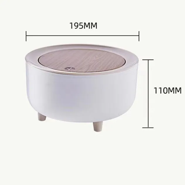 

Декоративная большая мусорная корзина с крышкой для кухни и ванной, в ретро-китайском стиле, с деревянным дизайном, инструмент для уборки дома