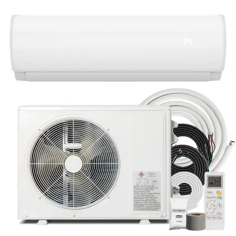 12000BTU Mini Split Air Conditioner Heat Pump, 19 SEER2 Inverter Compressor AC Unit Cools Rooms up to 750 Sq. Ft, 115V, Custom