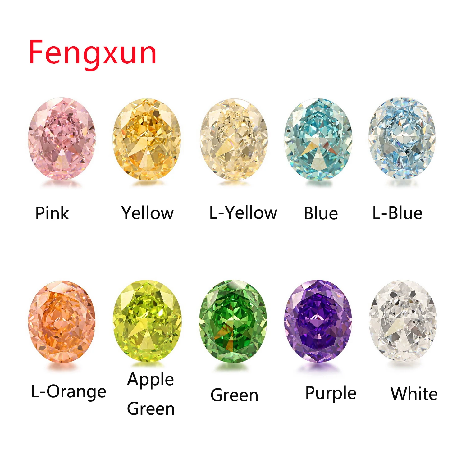 

Oval Shape Crushed Ice Cutting Cubic Zirconia 10 Color 4x6~10x14mm Gemstone New Fashion Loose Stone For Women Jewelry Make