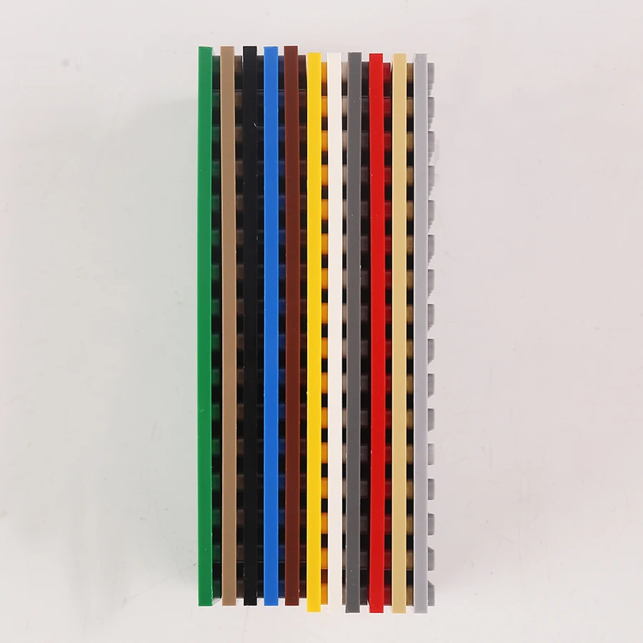 5-teiliges Puzzle-Block-Bodenplatten-Set - 8x16 Bausteine für Kinder, Kreatives DIY-Konstruktionsspielzeug-Zubehör, Bausteine-Wand – Detail 4