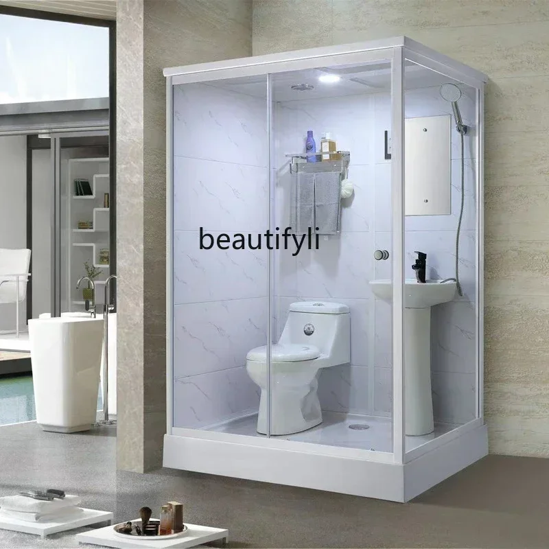 xxqIsolation Shower Room Integrated Bathroom Bath Toilet Toilet