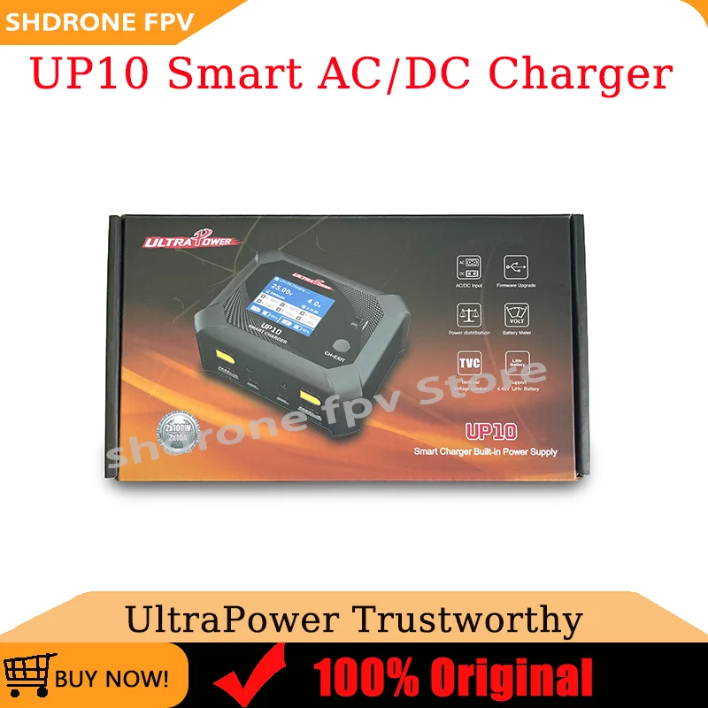 UltraPower UP10 Balance Charger AC100W/DC200W Output Voltage 0.1-26.7V Dual-Channel for  LiHv LiPo LiFe Lilon NiMH Pb Battery
