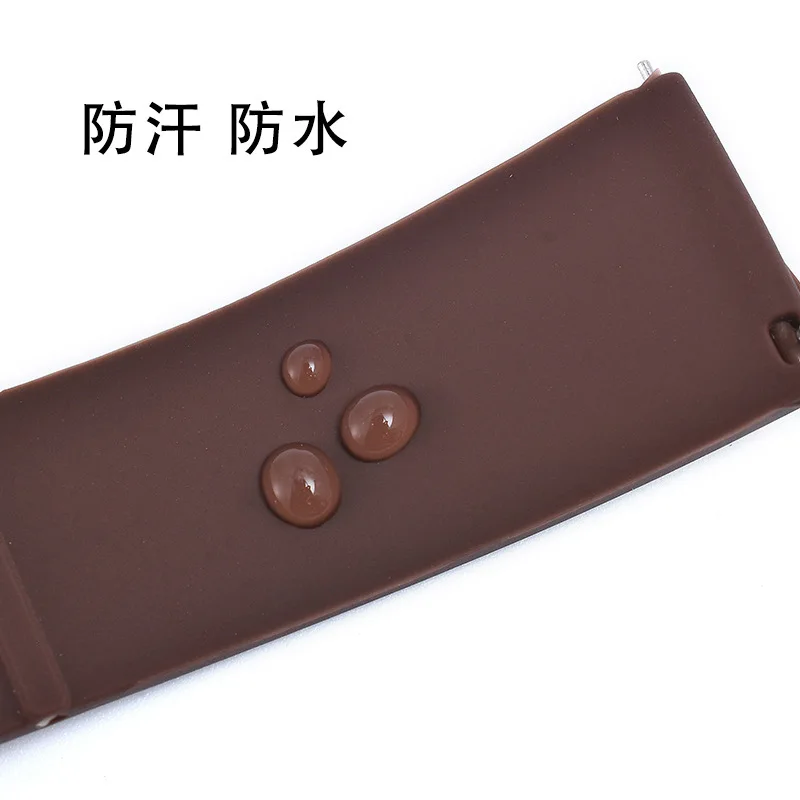 مفتاح الأذن مناسب لهواوي سامسونج الذكية سيليكون حزام الإطارات نمط حزام مقاوم للماء 18/20/22/24 مللي متر