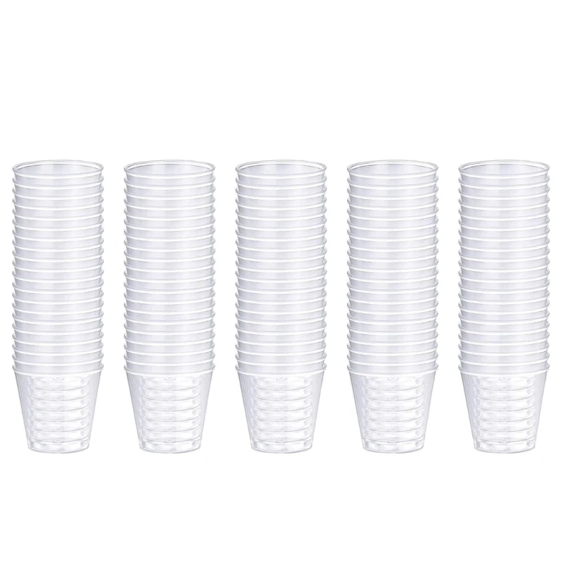 100x Reusable Plastic Shot Glasses 30ml Shot Cups for Party Cups Strong Cups for Banquets Party