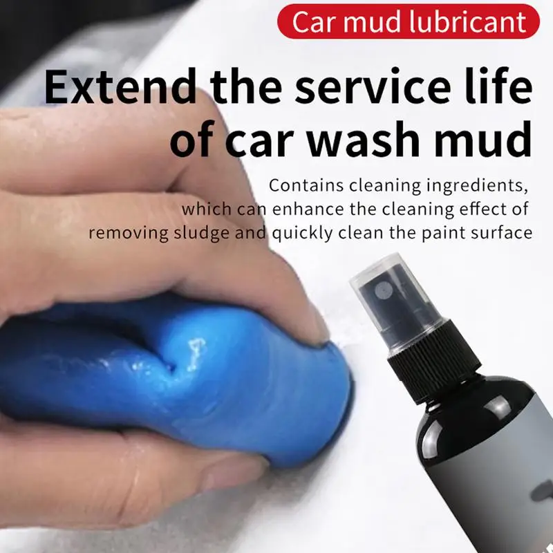 Clay Bar Lube 100ml Synthetic Lubricant Detailer Spray Stain Remover Car Supplies For Clayblock & Car Detailing Clay