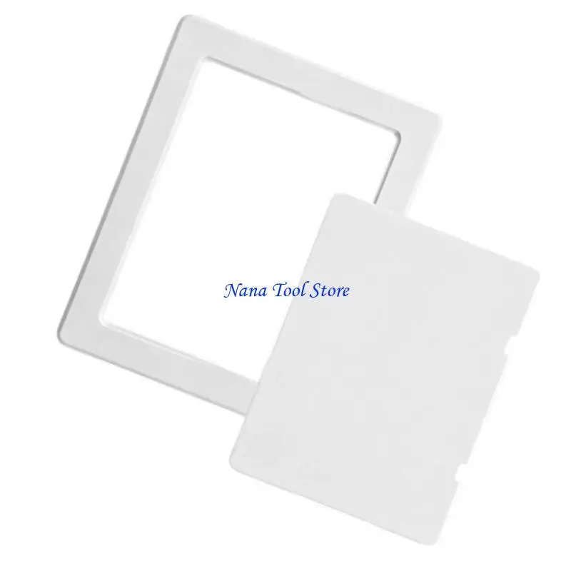 31GJ Access Door Wall Ceiling White Hatches Cover Inspection Port Cover Removable Hinged Access Hatches Door Enduring