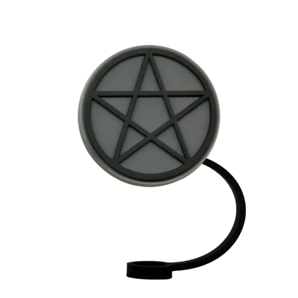 

Silicone Halloween Straw Cover Witches Cat Moon Skull 10mm Drinking Straw Covers Reusable Purple Drinking Dust Plugs