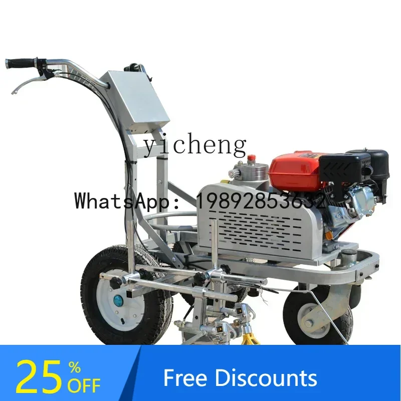 

AB hand push cold spray paint marking machine road marking car driving school community line drawing machine