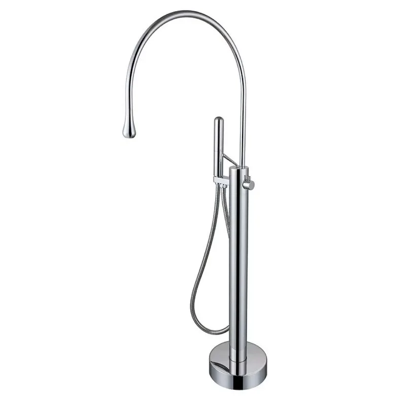 Faucet bathtub floor-to-ceiling basin faucet hot and cold cylinder side shower shower set