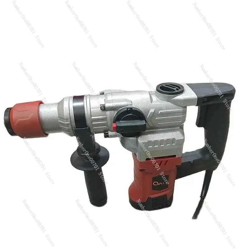 220V Electric Hammer Drill Heavy Duty Rotary Hammer Drill, Copper Motor, Including Chisels and Drill Bits with Case