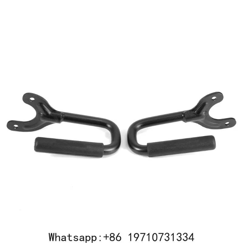 2pcs Front Grab Grip Bar Handles Metal Red For Wrangler TJ & Unlimited 1997-2006 Car Accessories Styling Armrest