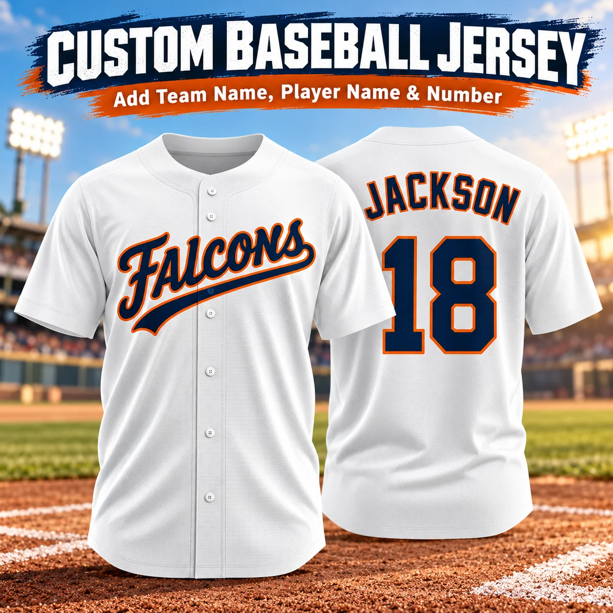 Team Sports - Custom Baseball Jersey Personalized Baseball Shirt