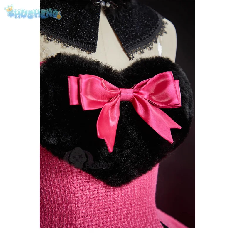 

Draculaura Косплей Костюм Аниме Monster Cos High Girl Милое Розовое Платье Перчатки Аксессуары Хэллоуин Женская Фэнтезийная Униформа