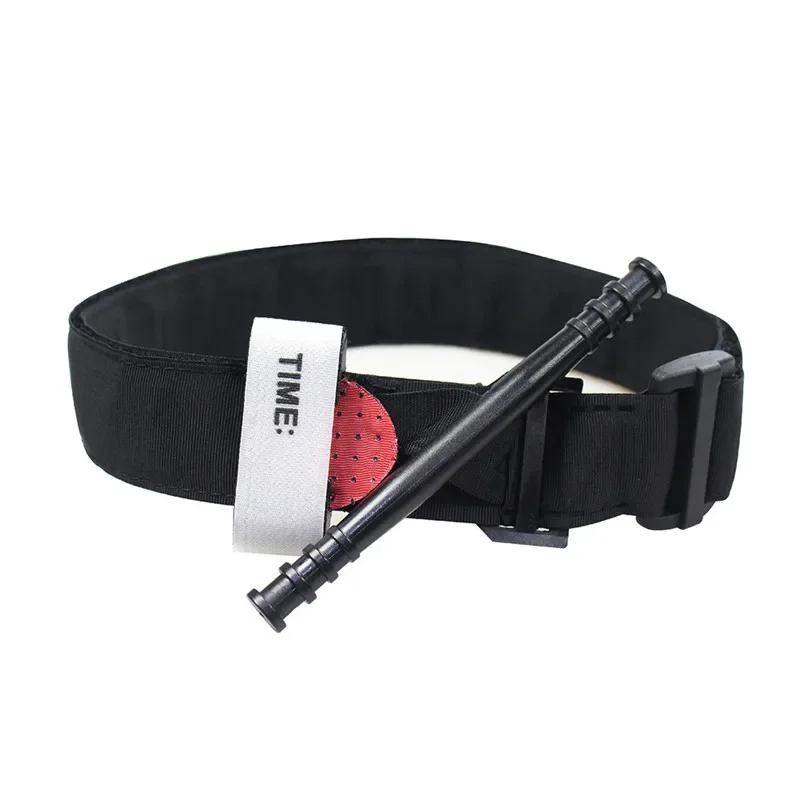 Emergency tourniquet, tactical first aid belt, one handed medical emergency equipment, hiking, camping, outdoor equipment