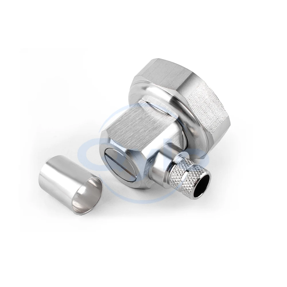 L29-JW-7 DIN Male Right-Angle Elbow for Crimping 50-7/LMR400 Cable 7/16