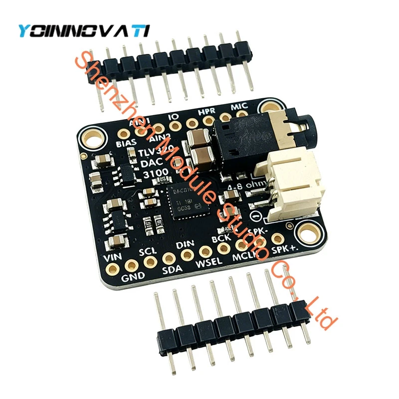 1PCS TLV320DAC3100 Stereo Audio DAC Board I2S Interface Headphone Line Out 2.5W Mono Class D Speaker Driver for Audio System