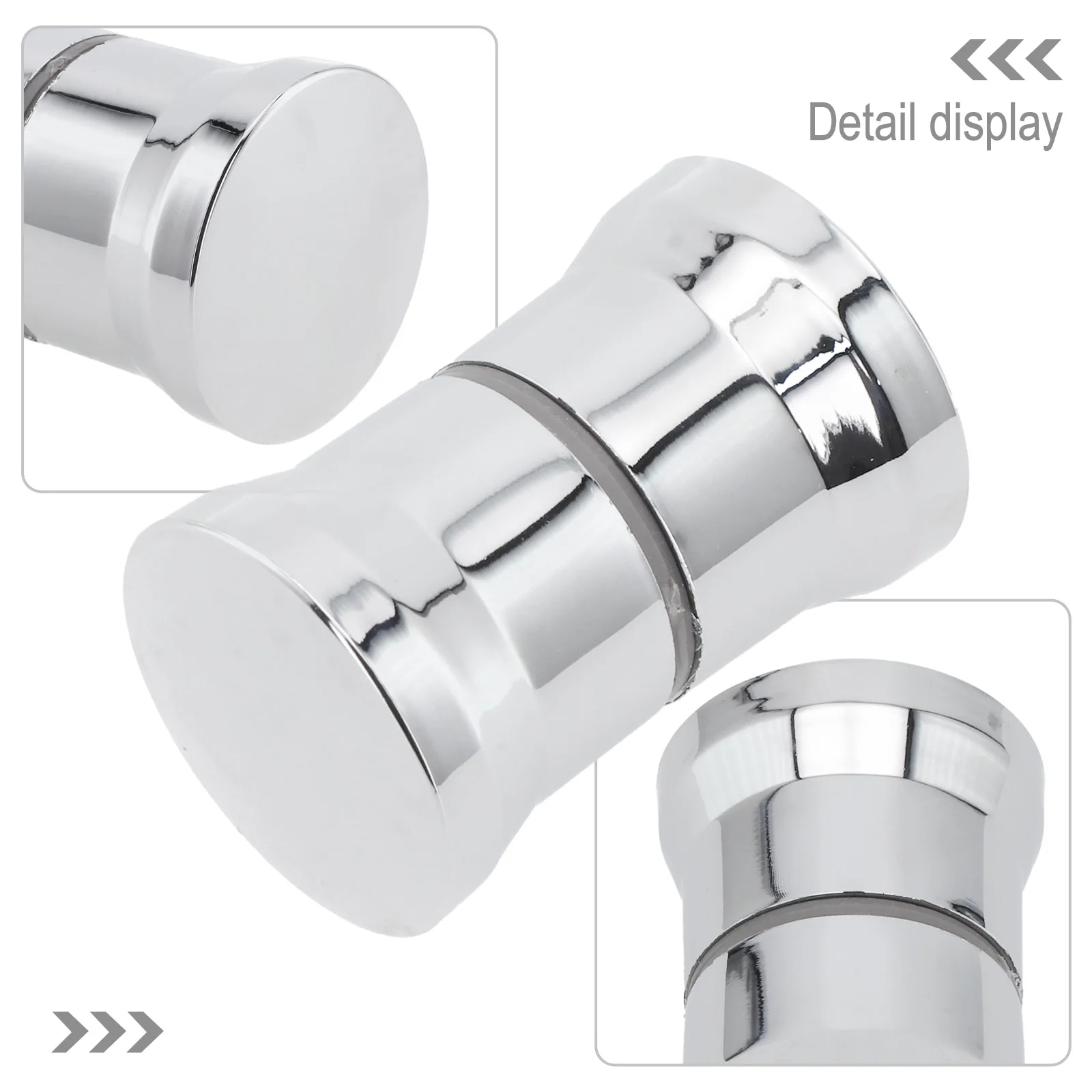 1pc Stylish Shower Glass Door Handle Sliding Shower Doors Knob Single Hole Handle Pull Hardware for Bathroom Glass Doors