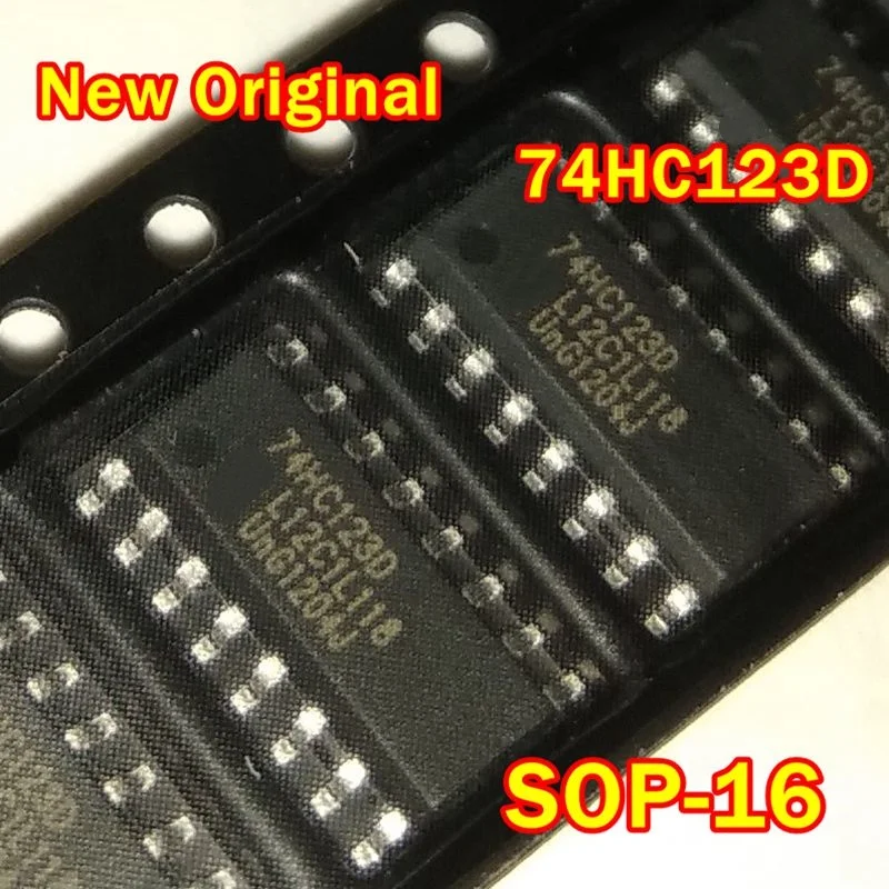 1Pcs to 100Pcs New Original 74Hc123D Sop-16 Dual Retriggerable Monostable Multivibrator with Reset