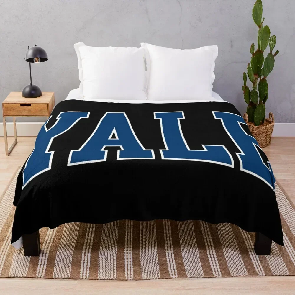 

yale - college font curved Throw Blanket Durable Warm Blanket for Daily Home Use