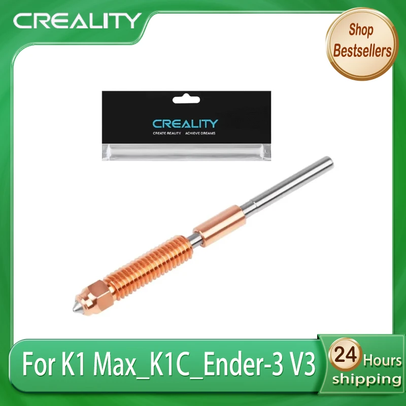 

Сопло Creality Quick-Swap 0.4 мм, 1 шт., для K1 Max, K1C, Ender-3 V3, из закаленной стали, улучшенное для высокоскоростной печати