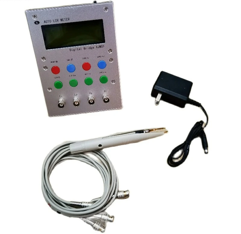 LCR Digital Bridge Tester 0.3 Accuracy Tester Resistance, Inductance, Capacitance, ESR Meter, Finished Metal Case