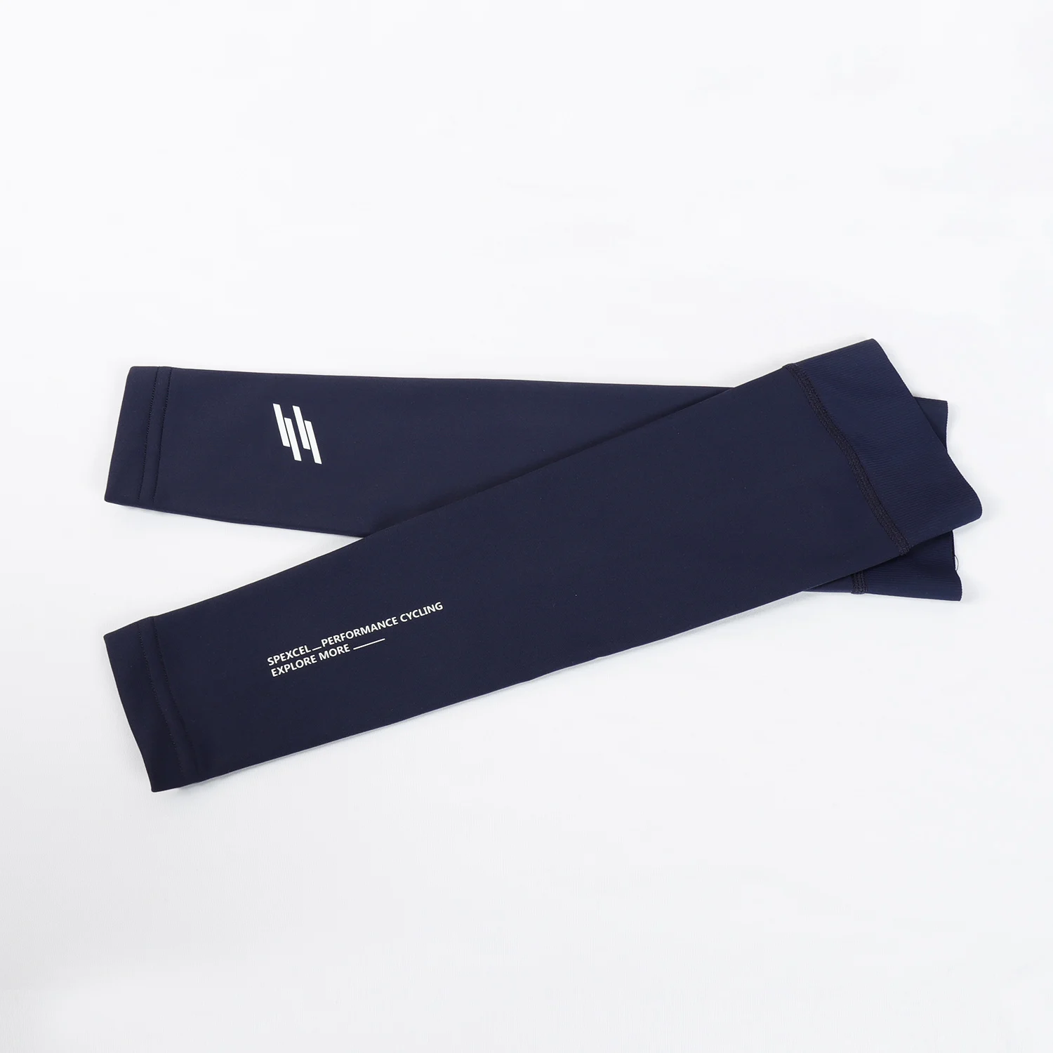SPEXCEL NEW PRO TEAM THERMAL FLEECE ARM WARMER BLACK/NAVY Italy Fabric Sport Warmers