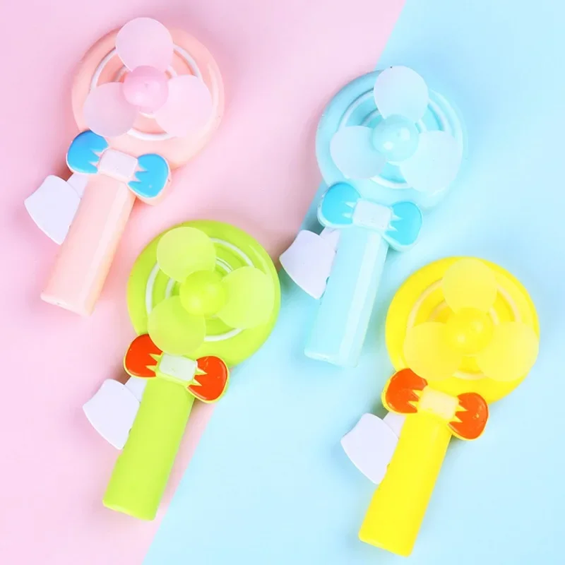 

Children's hand pressed portable fan cartoon lollipop shaped student small fan household mini fan handheld fan