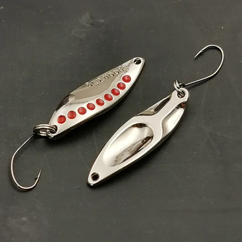OUTKIT Metal Spoon Sequin Fishing Lures Pesca Leech Jig Wobbler Isca Artificial Crankbaits for Fly Fishing Hard Baits Trout Lure