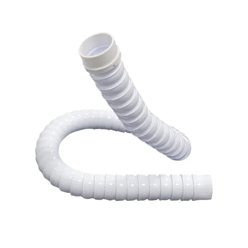 50mm 75mm Flexible Pom Smoke Exhaust Pipe Ventilator for Soldering Smoke Extractor Fume Welding Arms with Square Round Hood