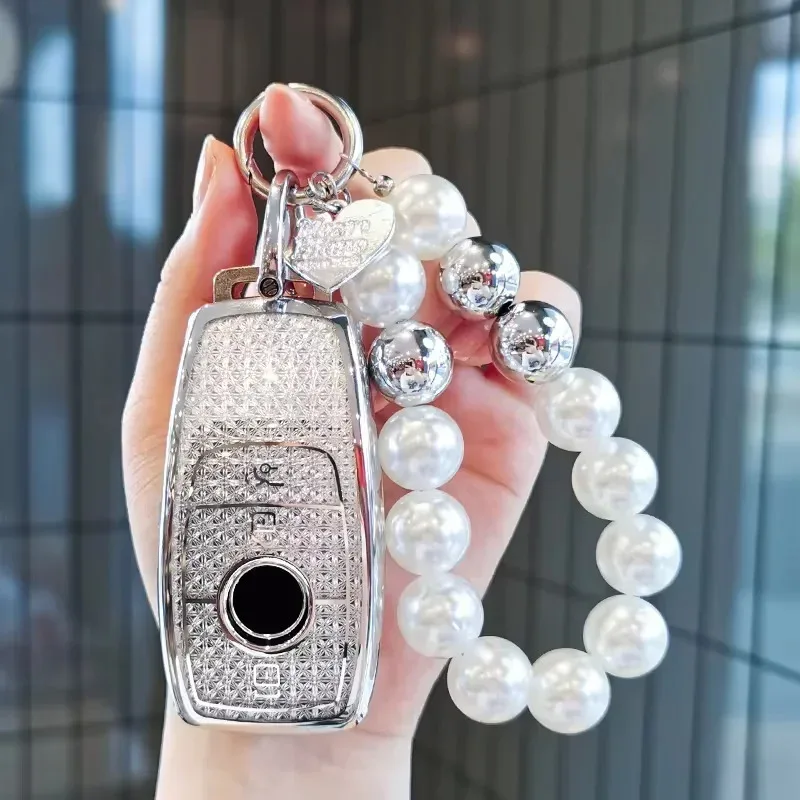 حافظة مفاتيح لمرسيدس بنز فئة C E A B S GLE GLA GLB GLC GLS AMG W176 177 203 204 205 211 212 213 222 X167 غلاف سلسلة لمفاتيح السيارة