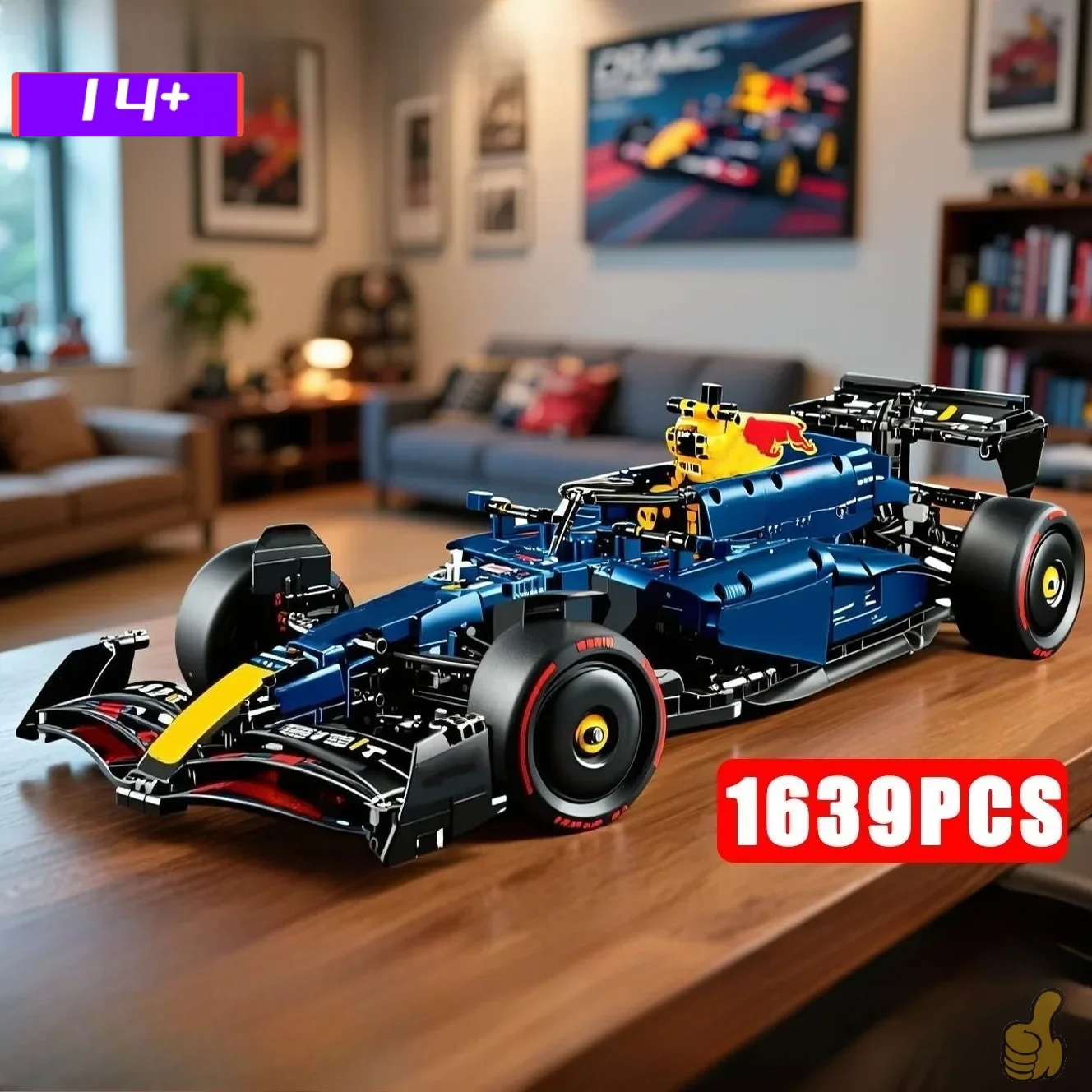 

In stock 2026 New 42206 Racing Team Assembly Building Blocks Car Models Toys Adult Decorations Halloween Christmas Birthday Gift