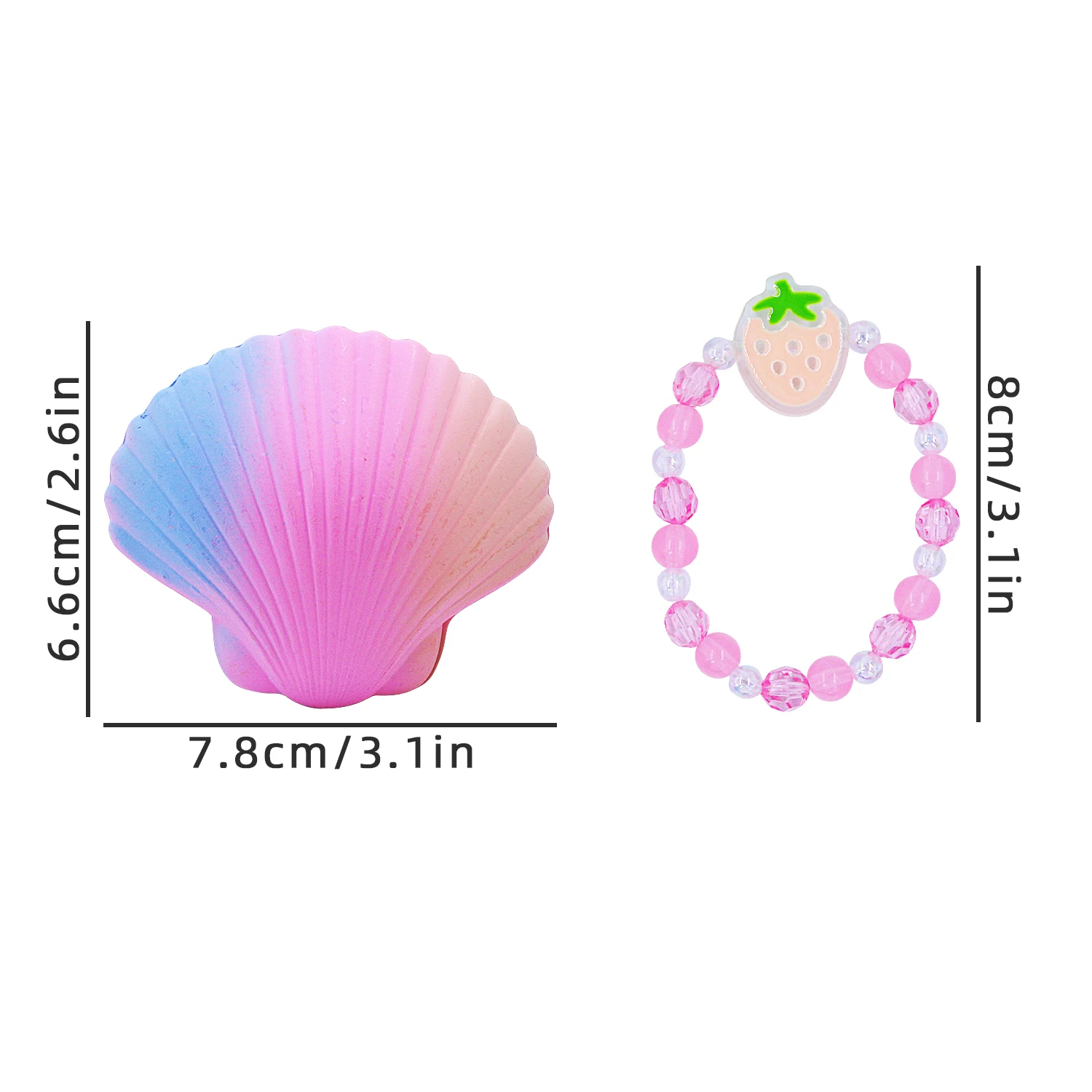 New and Unique Children's Water Incubation Shell Ocean Bracelet Girl's Surprise Gift Bracelet Style Random