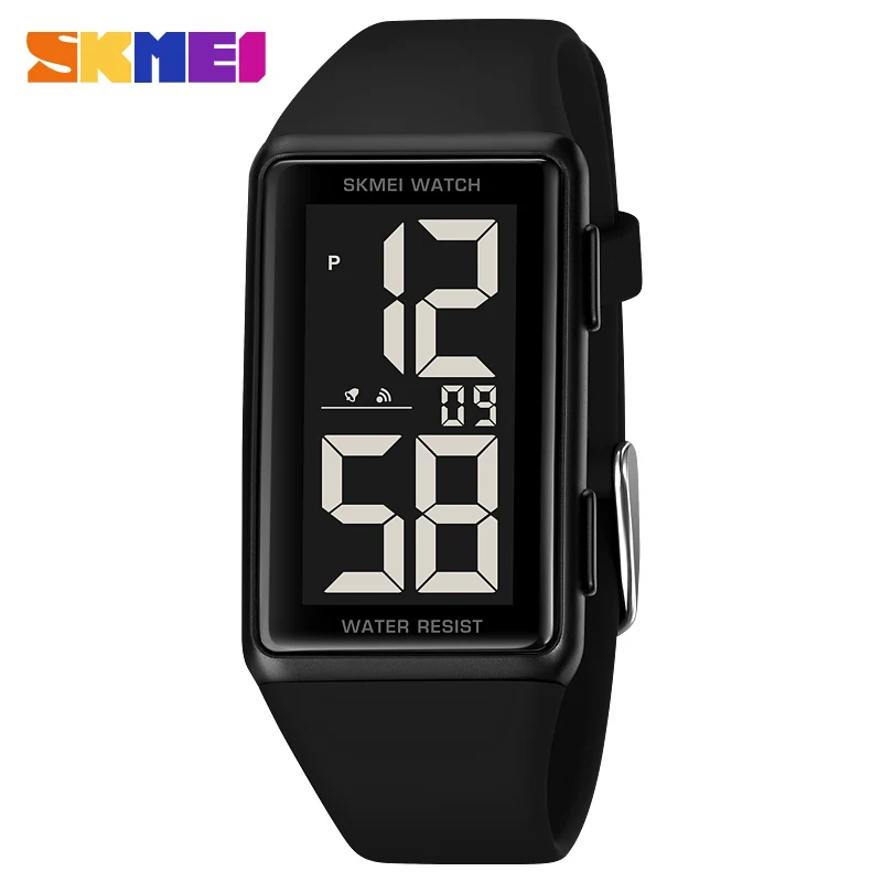 Large Number Silica Gel Mens Sport Watch 3Bar Waterproof LED Digital Wrist Watches Men's Outdoor Fashion Electronic Watches