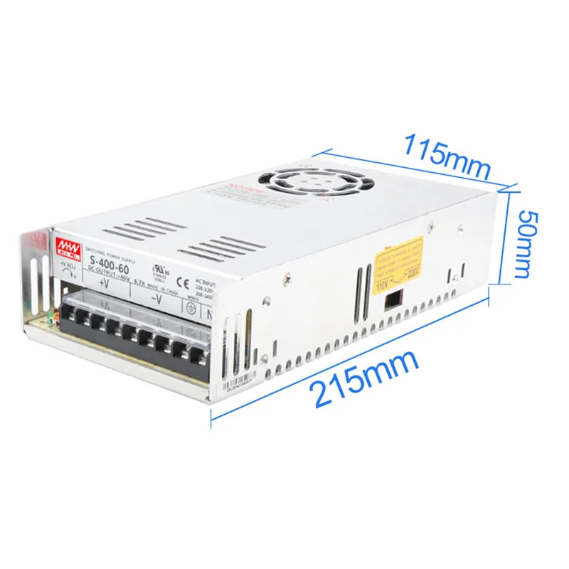 Nema 34 12Nm Closed Loop Stepper Motor Driver & 400W 60V DC Power Supply Hybrid Encoder Easy Step Servo Kits  DC DSP 86MM MOTOR