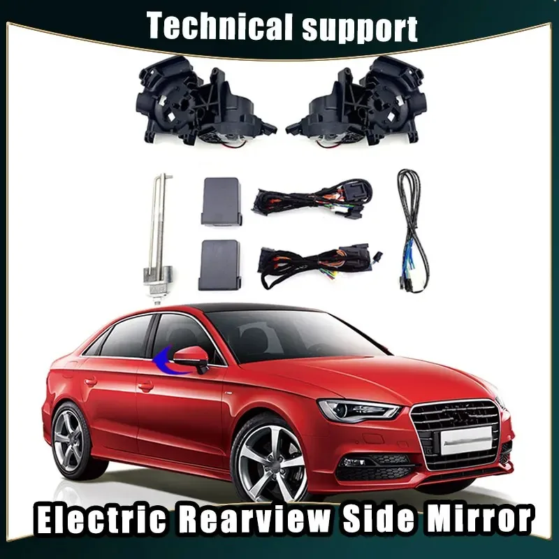 

Car Mirror Electric Automatic Rearview Mirror Folding System Side Mirrors Folded Motor Kit Modules for Audi A3 2015-2024