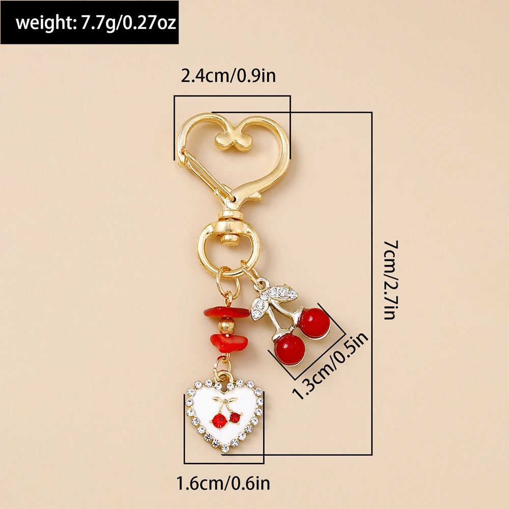 Nette Emaille Blume Schmetterling Schlüsselbund Frauen Mädchen Liebe Herz Schlüssel Ring Anhänger Handtasche Dekor DIY Handgemachten Schmuck Geschenke – Detail 9