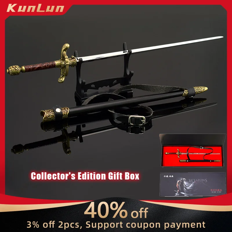 30cm Game TV Peripherals Arya Needle Medieval Sword 3D Stereoscopic Restoration Collectible Katana Steel Toys Ornaments Gifts