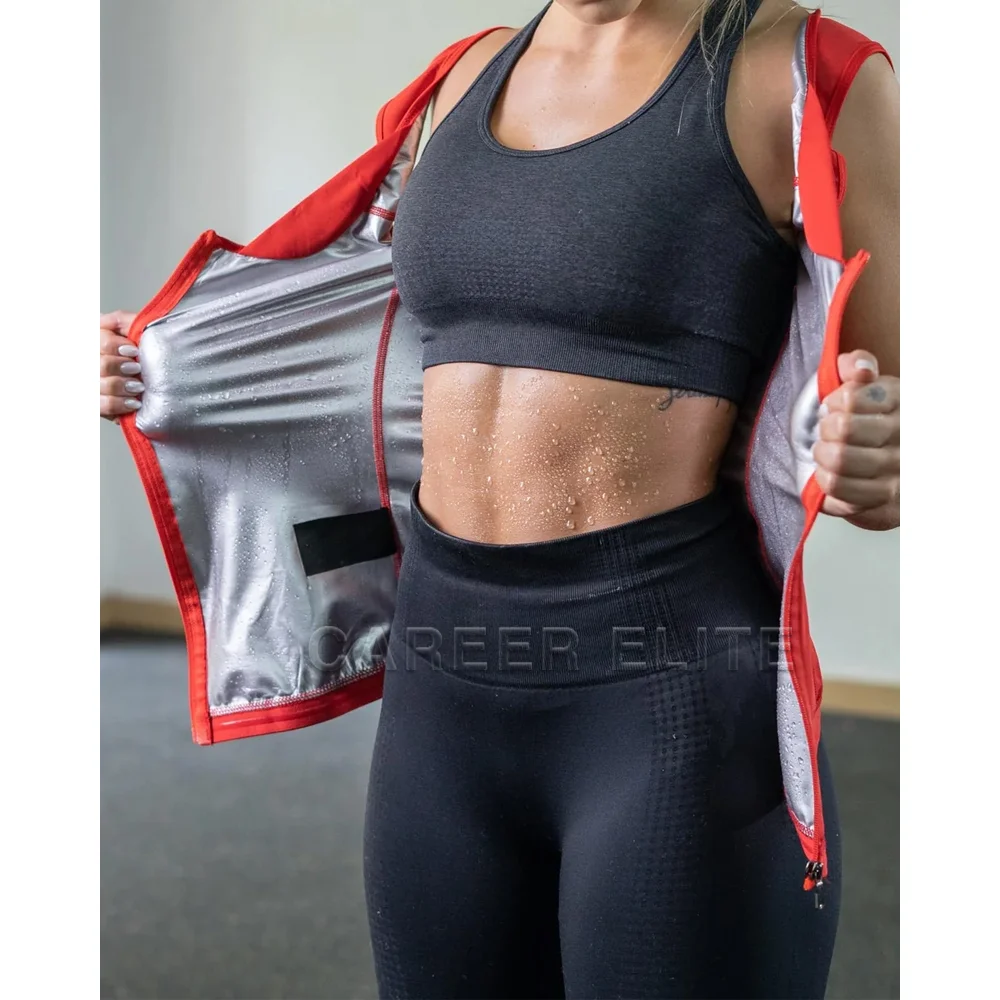 Allenatore per la vita da donna Gilet per il sudore Bruciatore di grasso Compressione Body Shaper Corsetto Perdita di peso Allenamento in palestra Top fitness Sport traspiranti