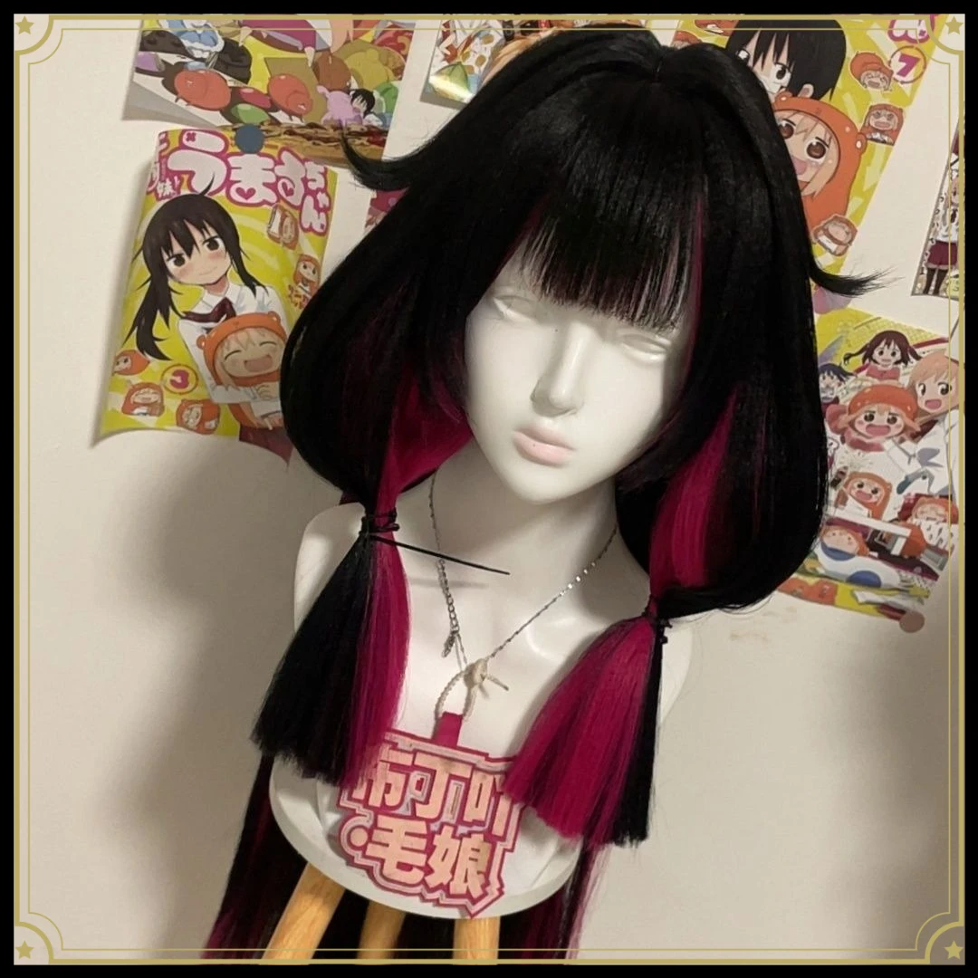 Anime Genshin Impact Columbina/Damselette Cosplay Handmade Finished Product Wig Cartoon Periwig Hairpiece Wigs Props Halloween
