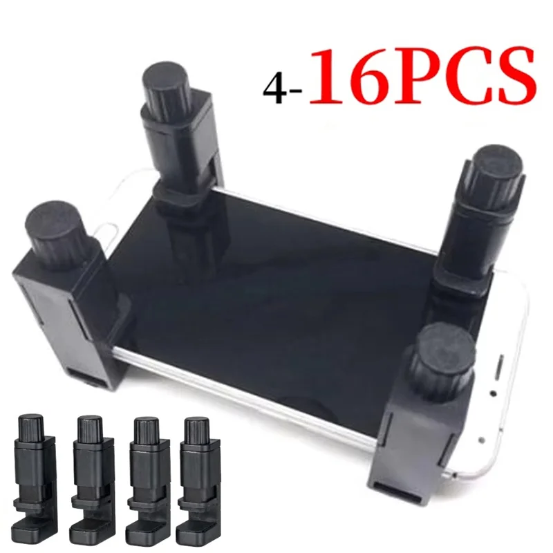 4/12/16pcs Adjustable Phone Screen Repair Plastic Clamp Universal Tablet Phone LCD Display Fastening Repair Fixture Holder Clips
