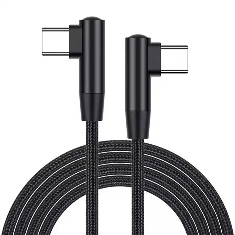 PD 60W Typ-C zu Typ-C USB-Kabel 90 Grad Winkel Schnellladekabel USB-C zu USB-C Quick Charge 0,3m/2m/1m Kabel